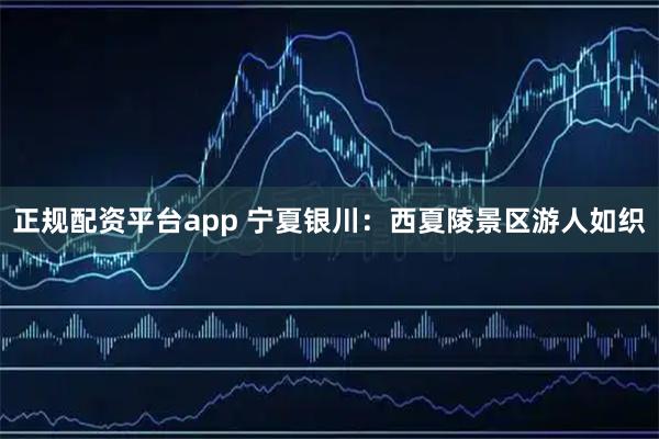 正规配资平台app 宁夏银川：西夏陵景区游人如织